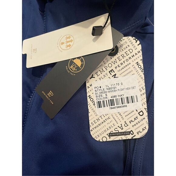 NWT EP Golf Dress Size Small Navy Blue  UFP 50+ Stretch - Picture 6 of 8